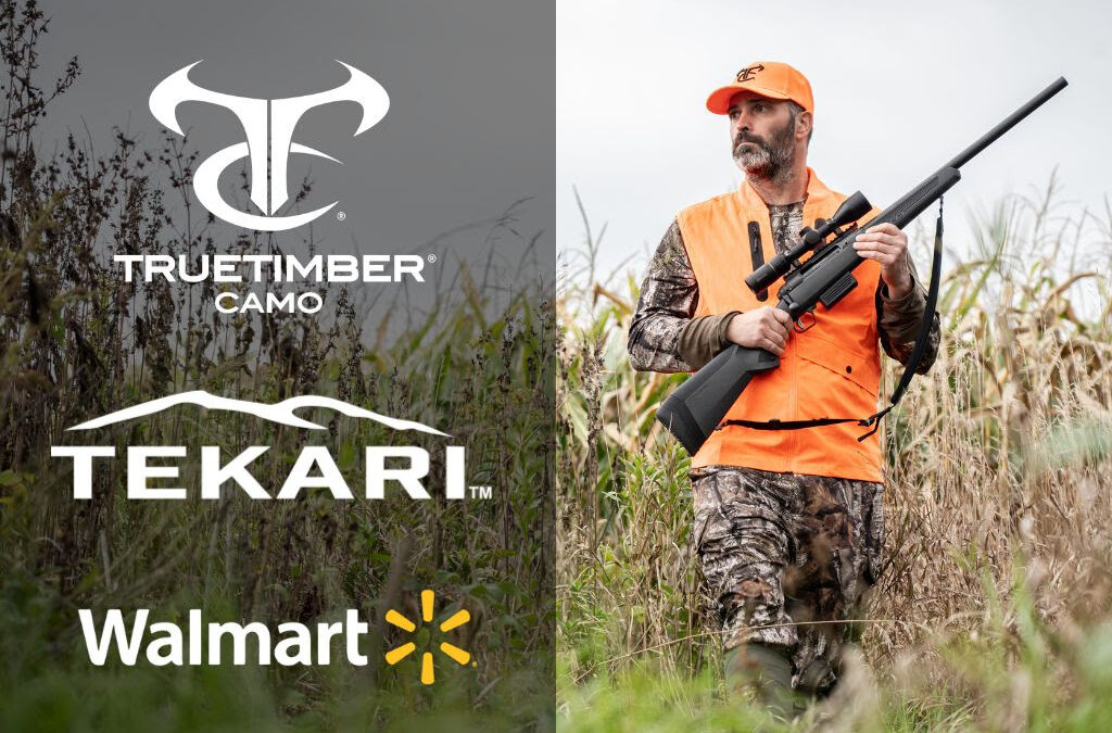 logos featuring Walmart and Tekari line of camo now available at your local retailer
