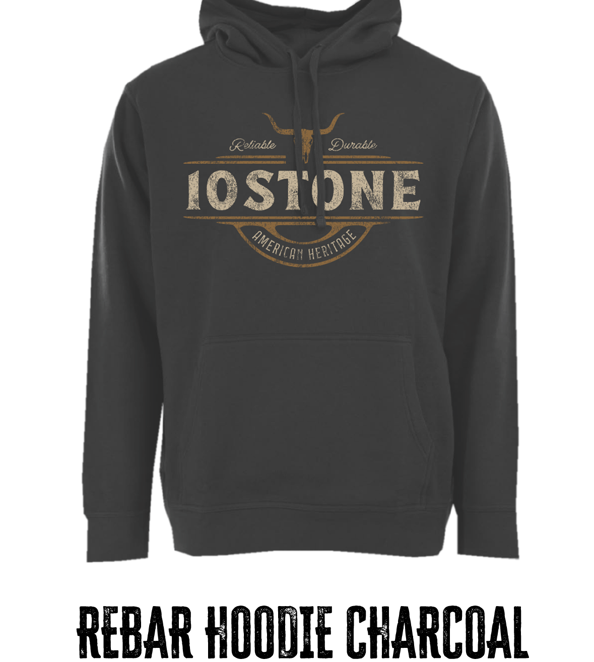 Black T-shirt featuring a distressed patriotic graphic: large '10 STONE' text, an American eagle with flag wings playing a guitar, and 'Premium Quality' text.